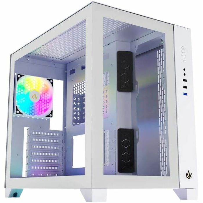 Caja Semitorre ATX Forgeon Tiberium ARGB Blanco