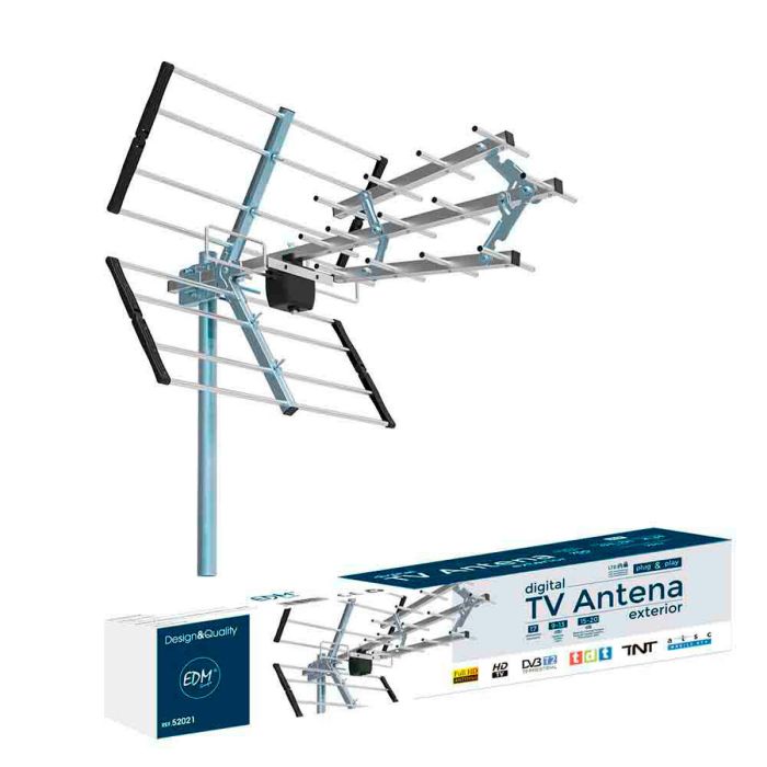 eDM 52024 Antena TV UHF Exterior, 470-694 MHz : : Electrónica