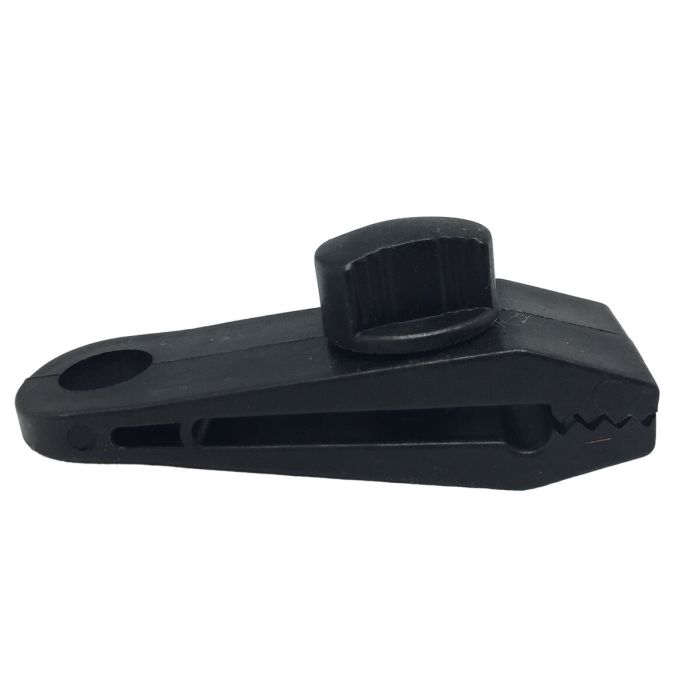 Set de pinzas para sujeción de toldos y lonas Bensontools Clip Negro 4 Unidades Ø 0,27 x 8 x 3 cm 2