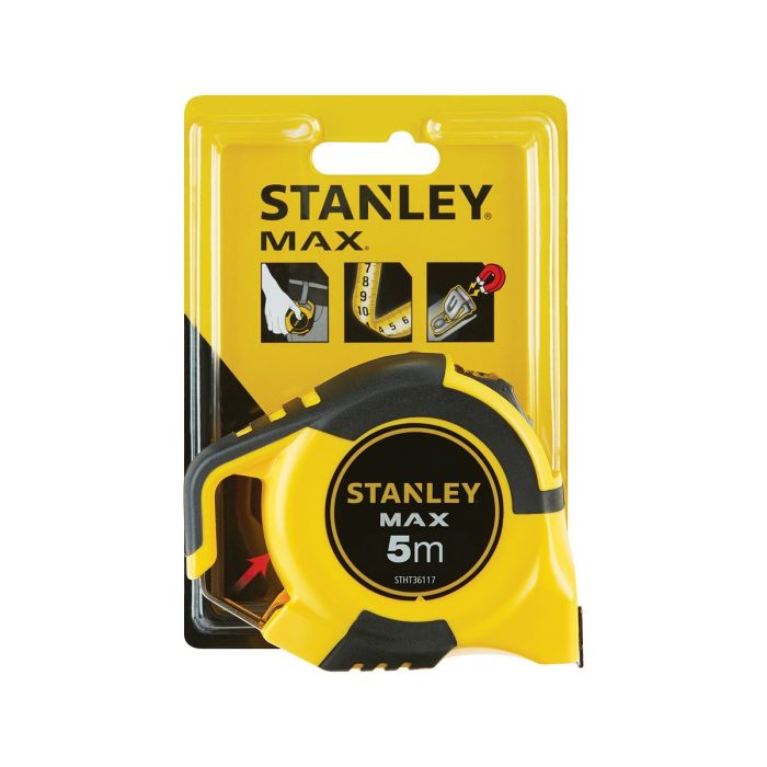 Flexómetro Stanley MAX Acero al carbono (5 m x 25 mm) 1 Flexómetro Stanley MAX Acero al carbono (5 m x 25 mm) 1