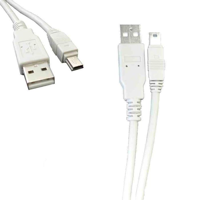 Cable USB a Mini USB EDM Blanco 1,8 m