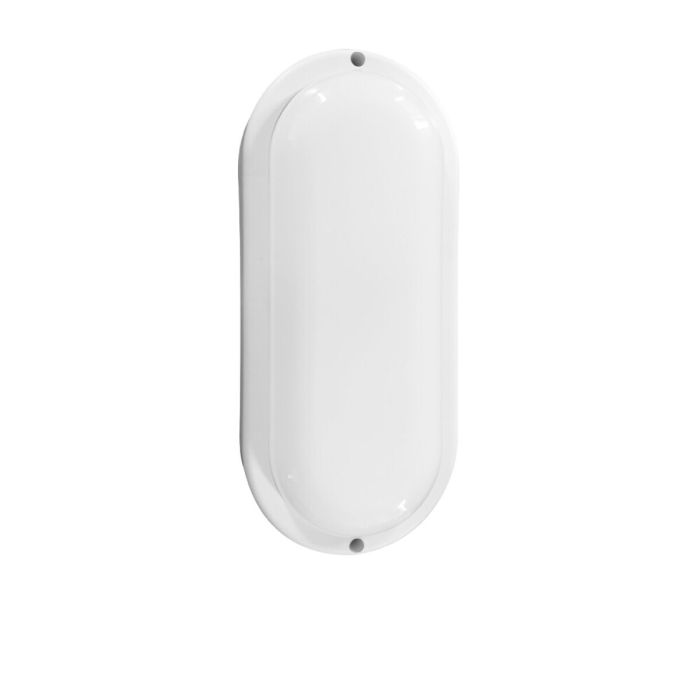 Aplique oval led con sensor crepuscular y movimiento 18w 1820lm 6.400k edm