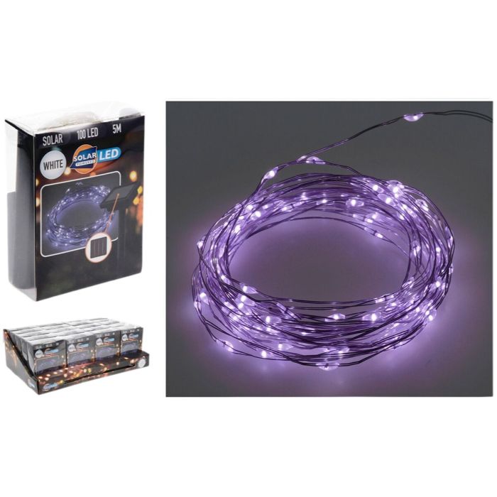 Guirnalda de Luces LED Lifetime Violeta 7 m 2 m Solar 2