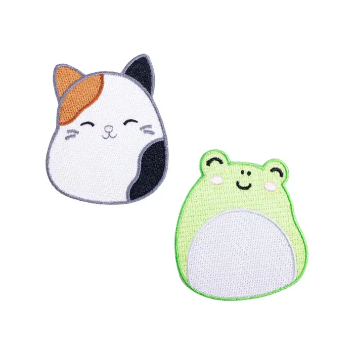 Wondee Parches para Planchar Squishmallows Cam el Gato y Wendy la Rana Set Otros Artículos Regalo 100x1x110 mm 2