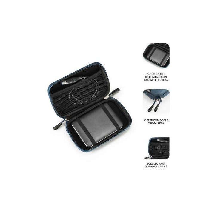 SUBBLIM Organizador HDD Business Case 2,5" Dark Blue 1