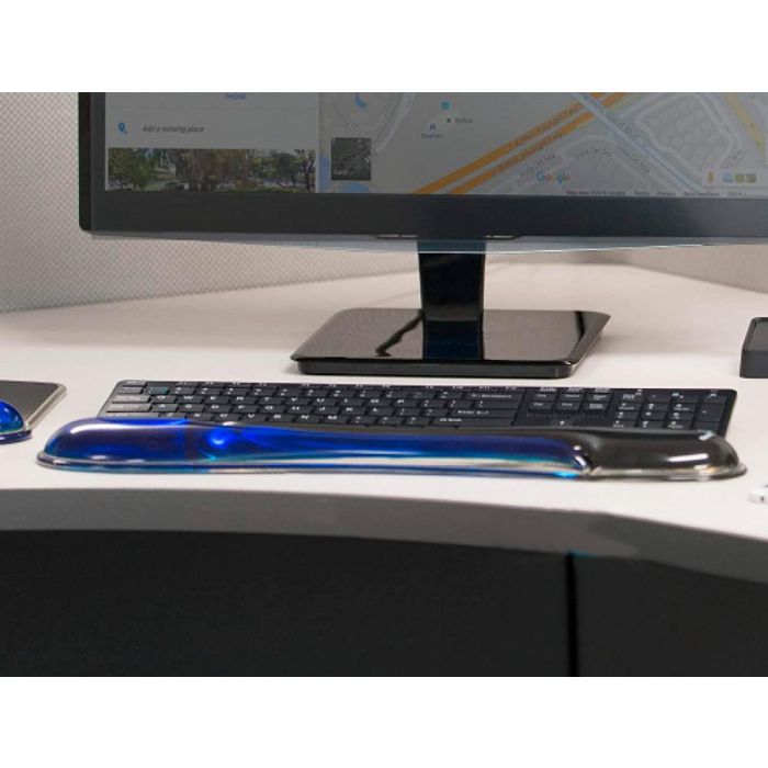 Reposamuñecas Kensington Duo Gel Teclado Color Negro-Azul 240x182x25 mm 1