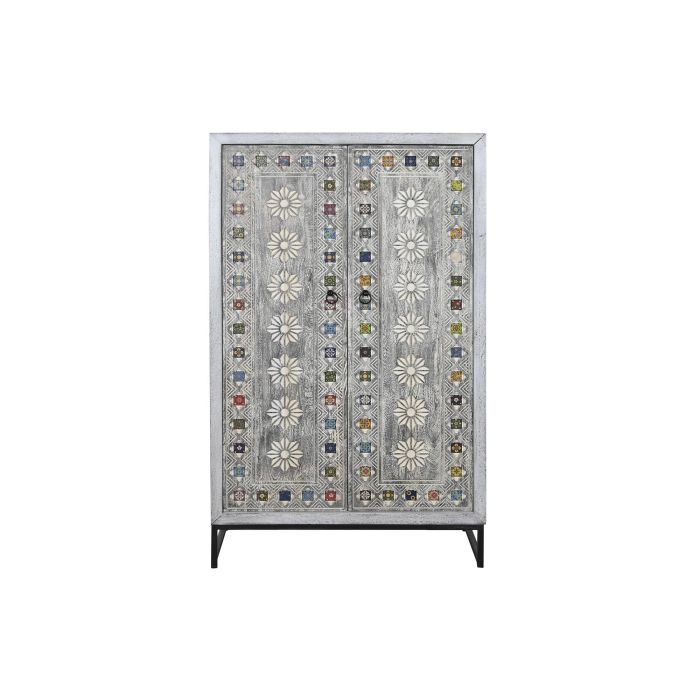 Armario Indio DKD Home Decor Blanco Gris 38 x 150 x 90 cm 8 Armario Indio DKD Home Decor Blanco Gris 38 x 150 x 90 cm 8