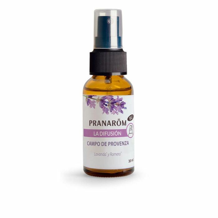 Pranarôm LA DIFUSIÓN Spray Aromaterapia Campo de Provenza Bio (ECO) con Lavanda, Ciprés y Romero para Ambiente Relajante 30 ml