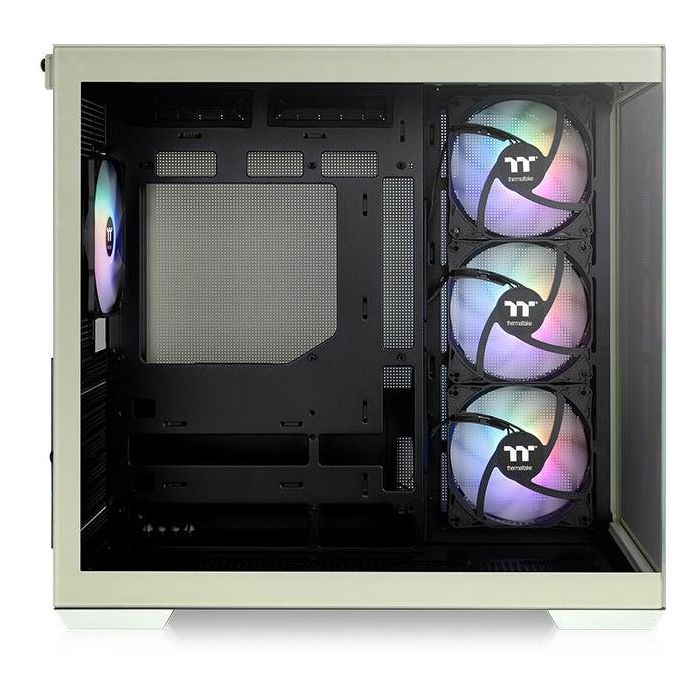 Thermaltake View 380 TG ARGB Matcha Green Midi Tower PC con Iluminación ARGB y Panel de Vidrio Templado 3