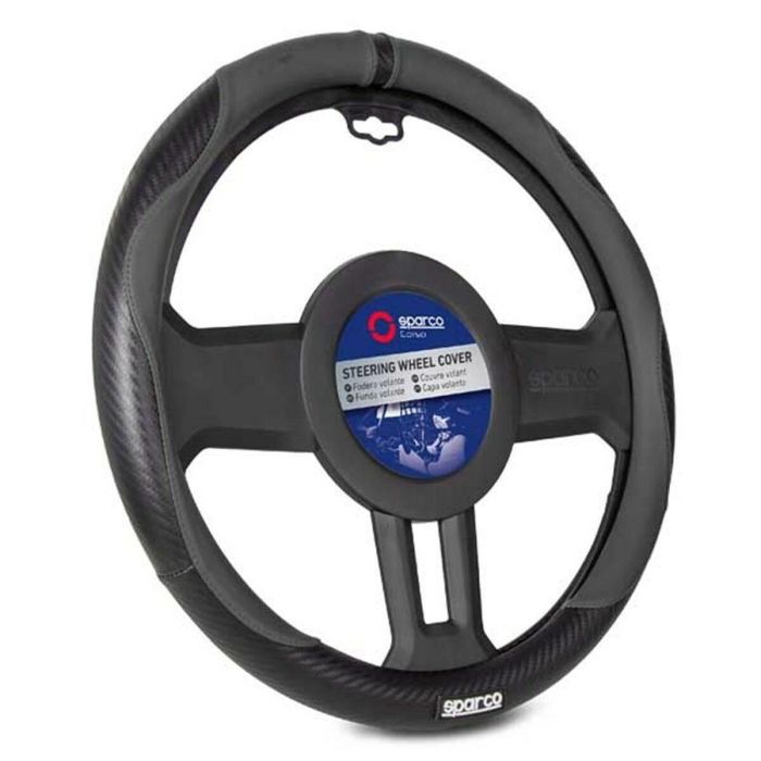 Funda para Volante Sparco SPCS128BK Ø 37-38 cm Negro