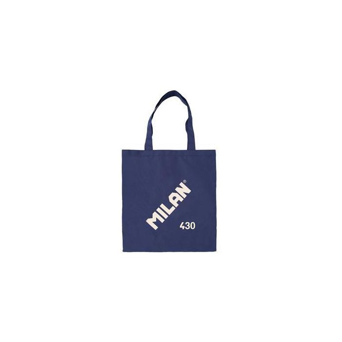 Bolsa Con Asas Milan Tote Bag Serie 1918 Color Azul Marino 380x410 mm