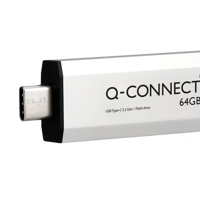 Q-connect Memoria USB Flash Drive 64 GB USB 3.2 Tipo C Plata 6