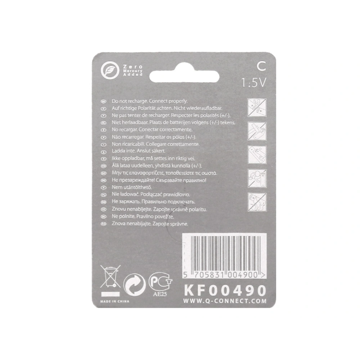 Q-connect Pilas Alcalinas Larga Duración Blister 2 Unidades 6