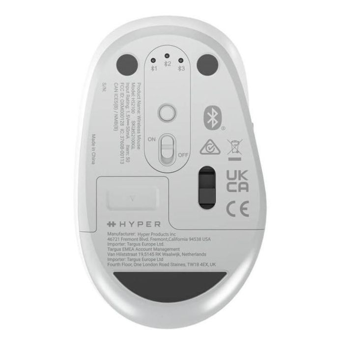 Targus Ratón Inalámbrico Hyperspace Blanco Bluetooth 5.0 Protección Antimicrobiana 5 Targus Ratón Inalámbrico Hyperspace Blanco Bluetooth 5.0 Protección Antimicrobiana 5