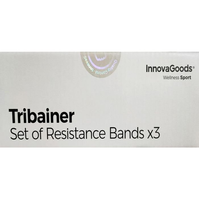 Set de Bandas de Resistencia con Accesorios y Guía de Ejercicios Tribainer InnovaGoods 3 Unidades 17 Set de Bandas de Resistencia con Accesorios y Guía de Ejercicios Tribainer InnovaGoods 3 Unidades 17