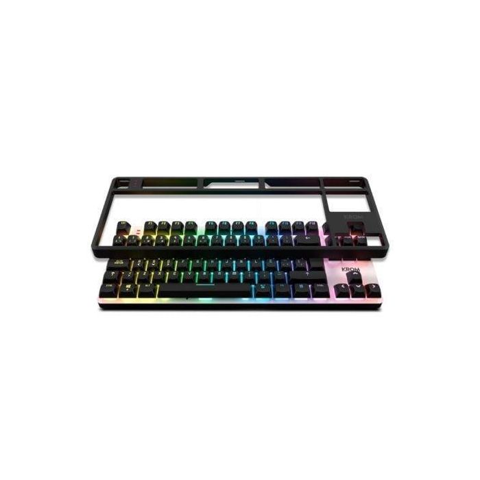 Krom NXKROMKERNELPROSP Teclado Mecánico Gaming Kernel PRO Inalámbrico USB RF Bluetooth QWERTY Español TKL Hot-Swap RGB Negro/Blanco