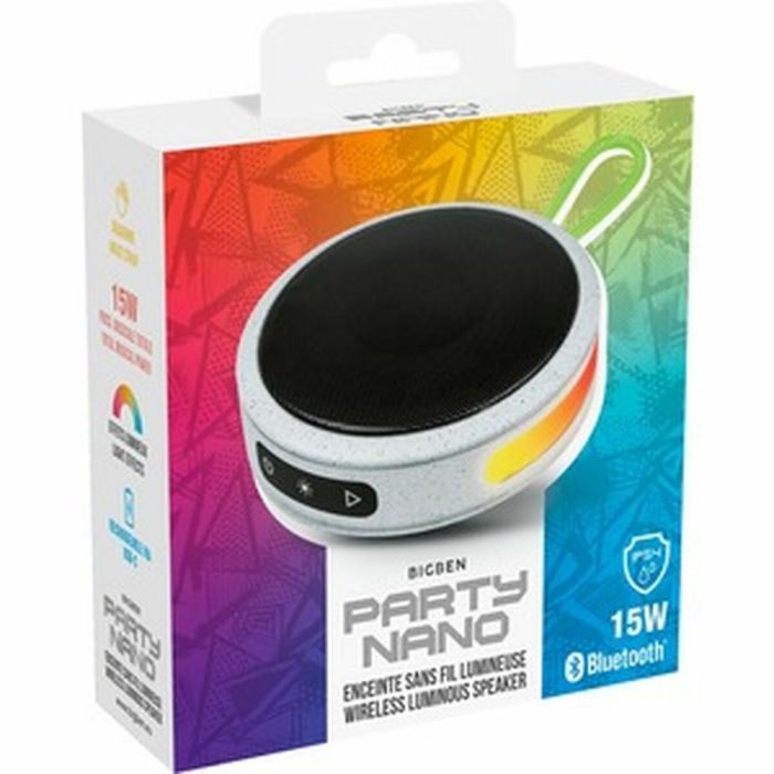 Altavoz Bluetooth Portátil BigBen Party PARTYBTIPNANOWHG Gris 4 W 2