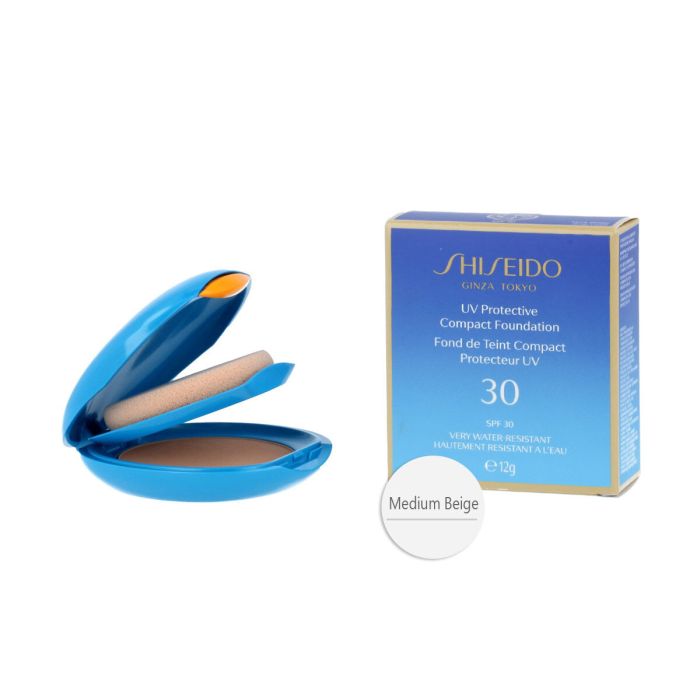 Base de Maquillaje en Polvo Shiseido medium beige Spf 30 12 g 4 Base de Maquillaje en Polvo Shiseido medium beige Spf 30 12 g 4