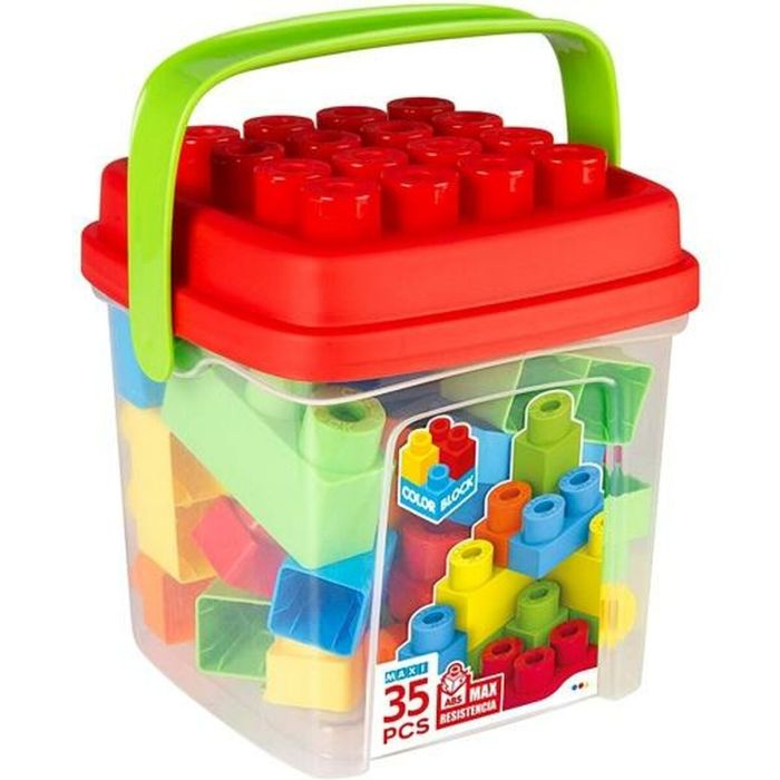 Colorbaby Cubo De Bloques De Construcción Basic Infantil 35 Piezas C-Surtidos +18 Meses