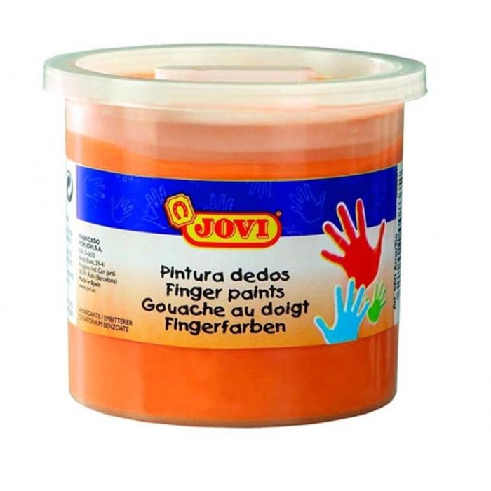 Pintura de Dedos Jovi 5 Unidades Pintura de Dedos Naranja 125 ml