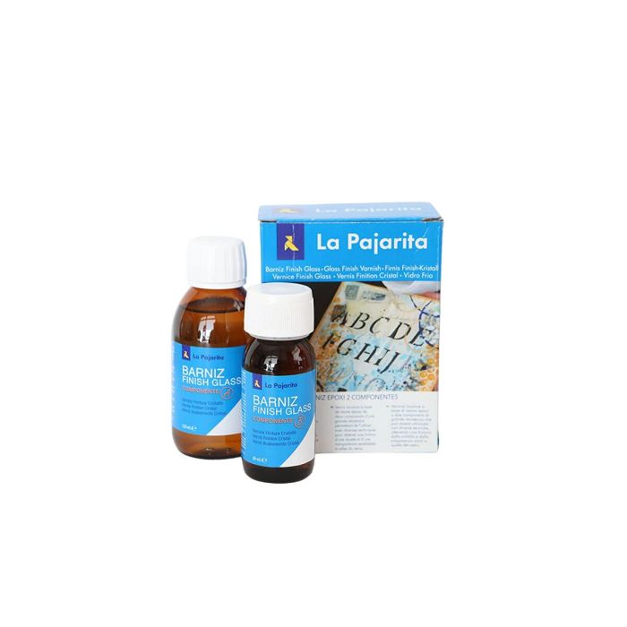 La Pajarita Finish Glass Bote De 18 mL Kit Dos Componentes