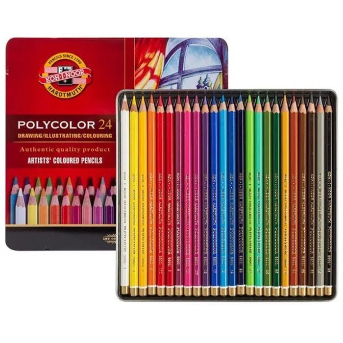 Lápices de colores Michel Polycolor 24 Piezas Multicolor
