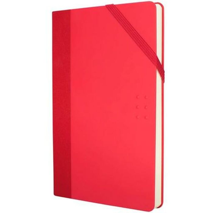 Cuaderno de Notas Milan Paperbook Blanco Rojo 21 x 14,6 x 1,6 cm