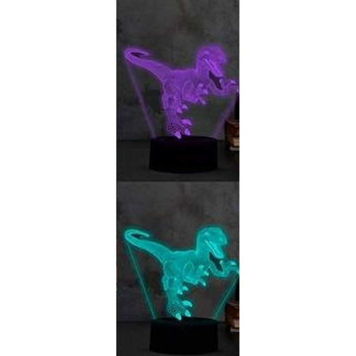 Lámpara de LED iTotal 3D Dinosaurio Plástico 20 x 15 x 5 cm 1