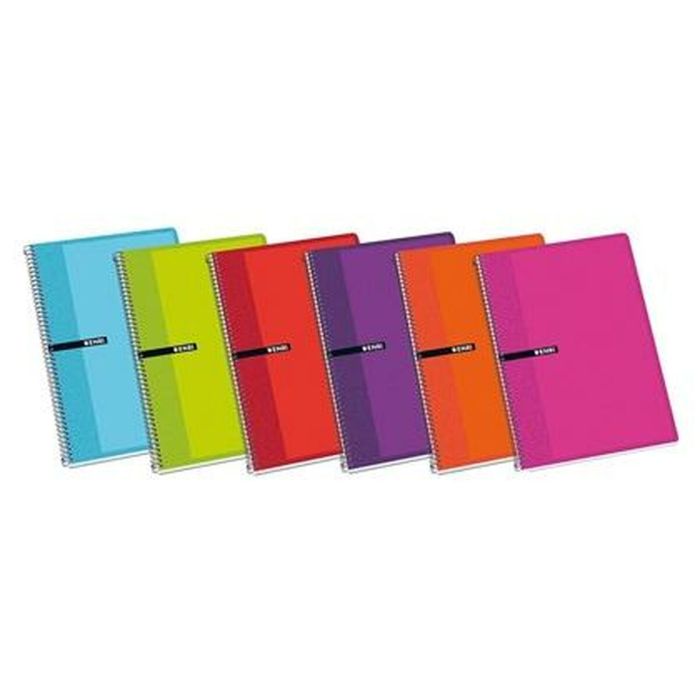 Cuaderno ENRI Multicolor Din A4 80 Hojas (5 Unidades) 1