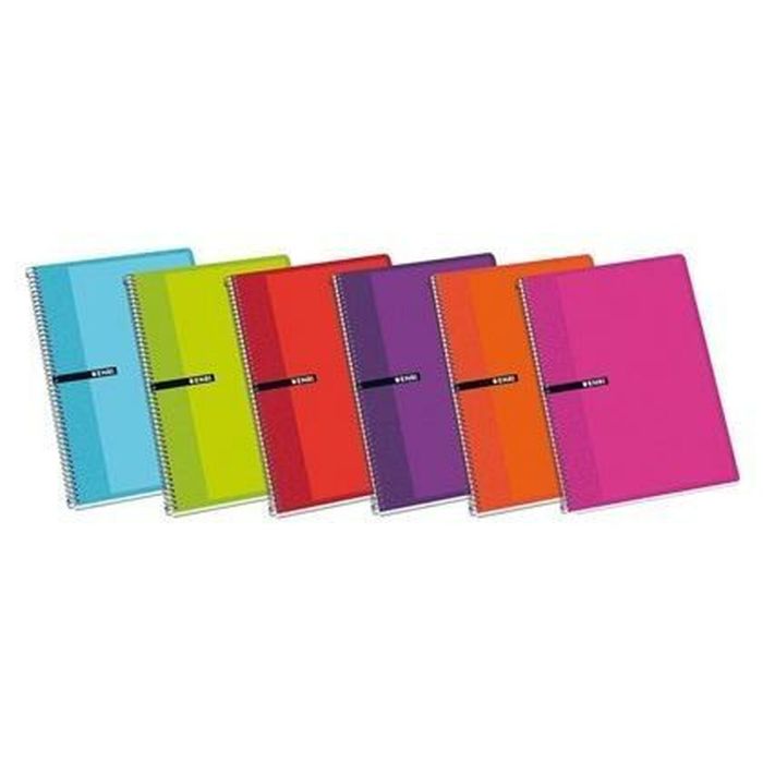 Cuaderno ENRI Tapa blanda 80 Hojas 21,5 x 15,5 cm (10 Unidades) 1