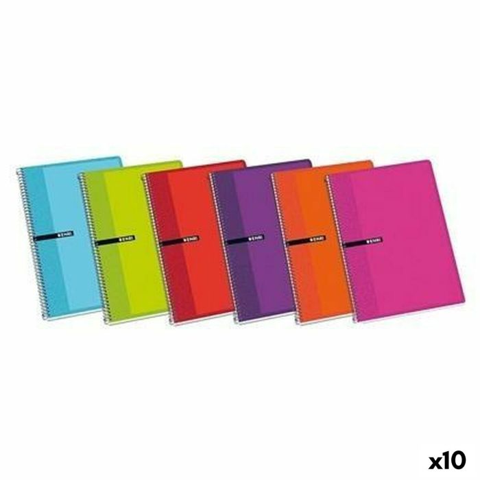 Cuaderno ENRI Tapa blanda 80 Hojas 21,5 x 15,5 cm (10 Unidades)