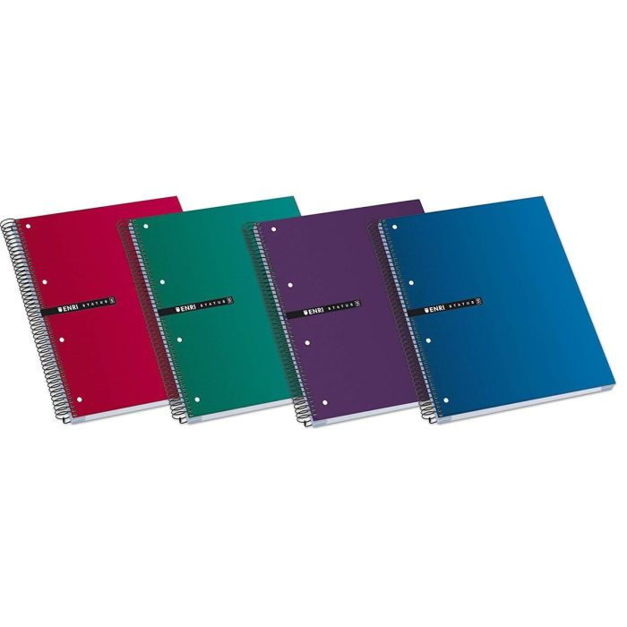 Cuaderno ENRI Multicolor A4 160 Hojas (5 Unidades) 1