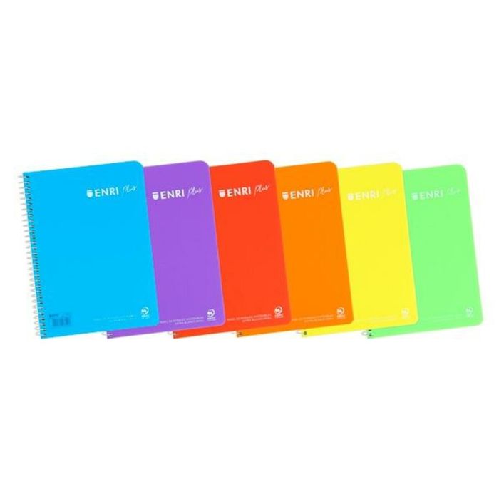 Cuaderno ENRI Multicolor Din A4 80 Hojas (5 Unidades) 1