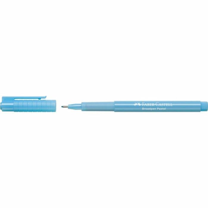 Rotulador permanente Faber-Castell Broadpen Pastel Azul Pastel (10 Unidades) 1