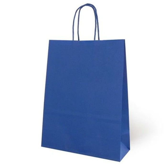 Bolsa de Papel Fama Azul oscuro Con asas 125 g/m² 15 x 8 x 21 cm (25 Unidades) 1