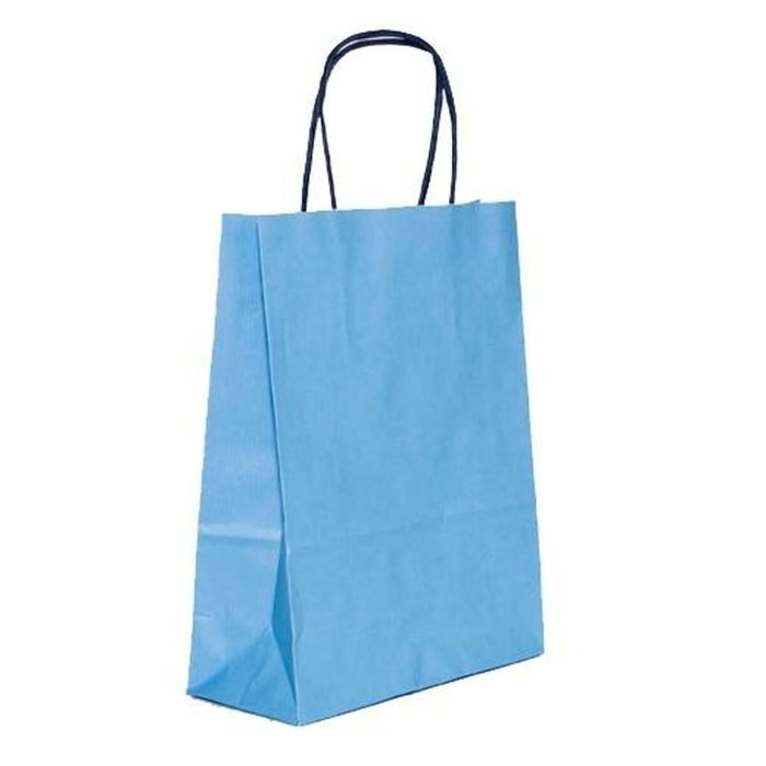 Bolsas Fama 26 x 10 x 35 cm Azul Papel Con asas 25 Unidades 1