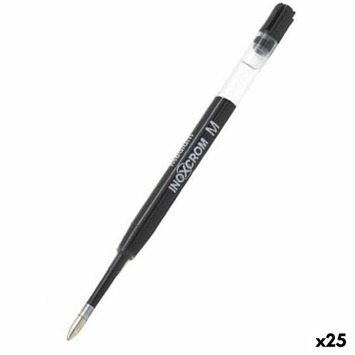 Recambio para bolígrafo Inoxcrom M Negro 1 mm (25 Unidades)