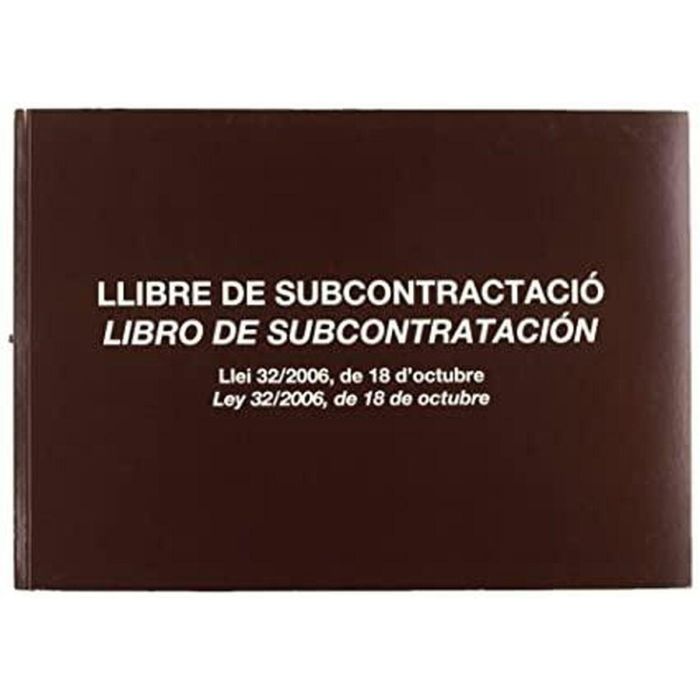 Libro Miquelrius Subcontratacion Folio Natural Juego De 10 Hojas Autocopiativas Texto Catalan