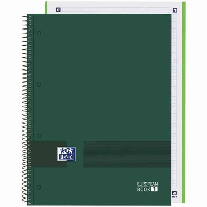 Cuaderno Oxford European Book Write&Erase Verde militar A4 (5 Unidades) 1