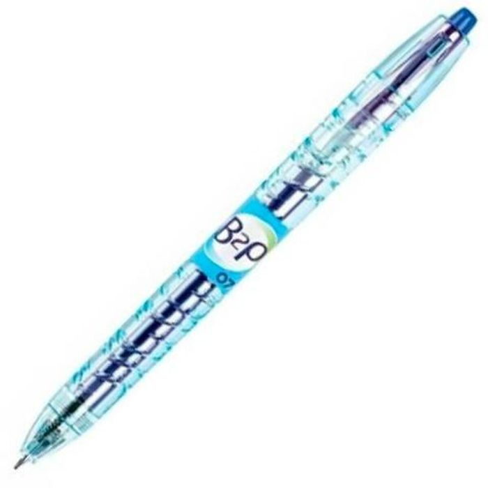 Bolígrafo de gel Pilot B2P 07 Retráctil Azul 0,4 mm (10 Unidades) 1