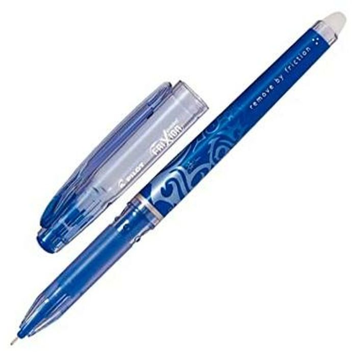 Boligrafo de tinta líquida Pilot Frixion Point Tinta borrable Azul (12 Unidades) 1