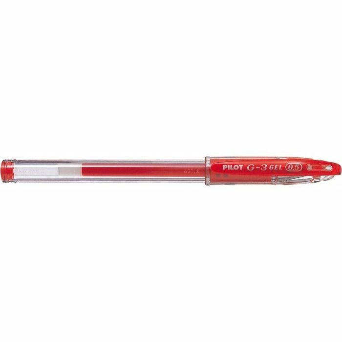 Bolígrafo de gel Pilot G-3 Grip Rojo 0,5 mm (12 Unidades) 1