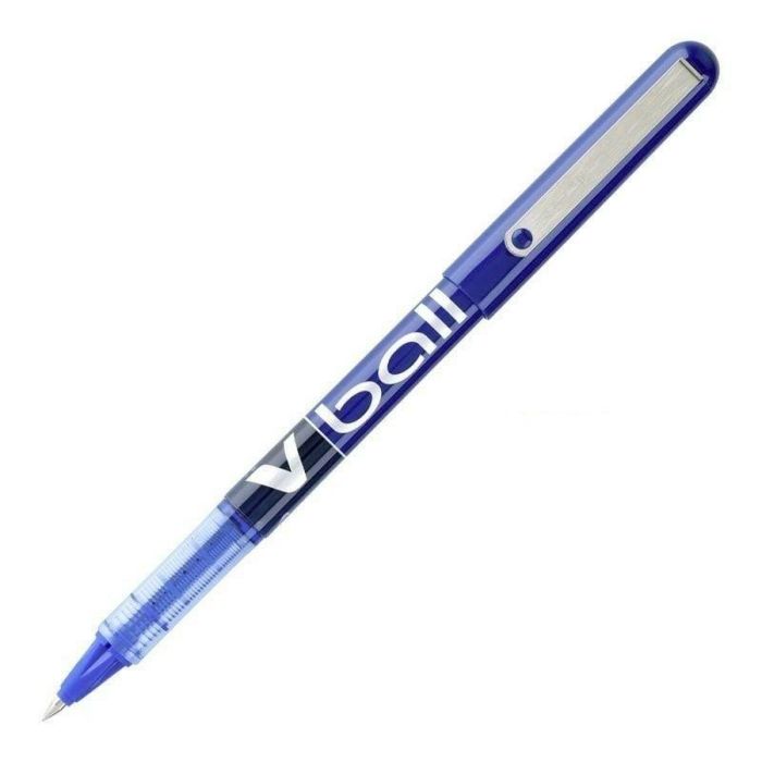 Bolígrafo Roller Pilot V Ball 0,7 mm Azul Metal/Plástico (12 Unidades) 1