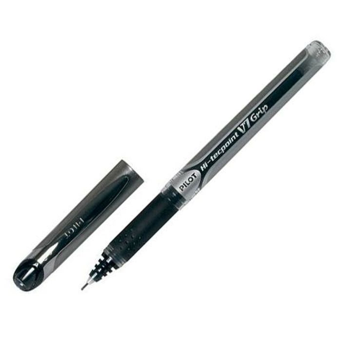 Bolígrafo Roller Pilot V7 Grip Negro Bola 0,5 mm (12 Unidades) 1