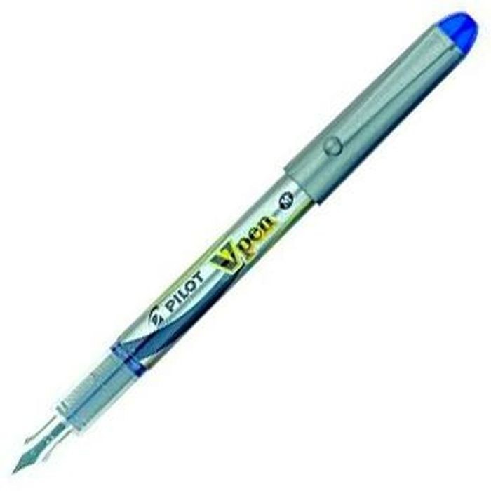 Boligrafo de tinta líquida Pilot V Pen Pluma de Caligrafía Desechable Azul 0,4 mm (12 Unidades) 1