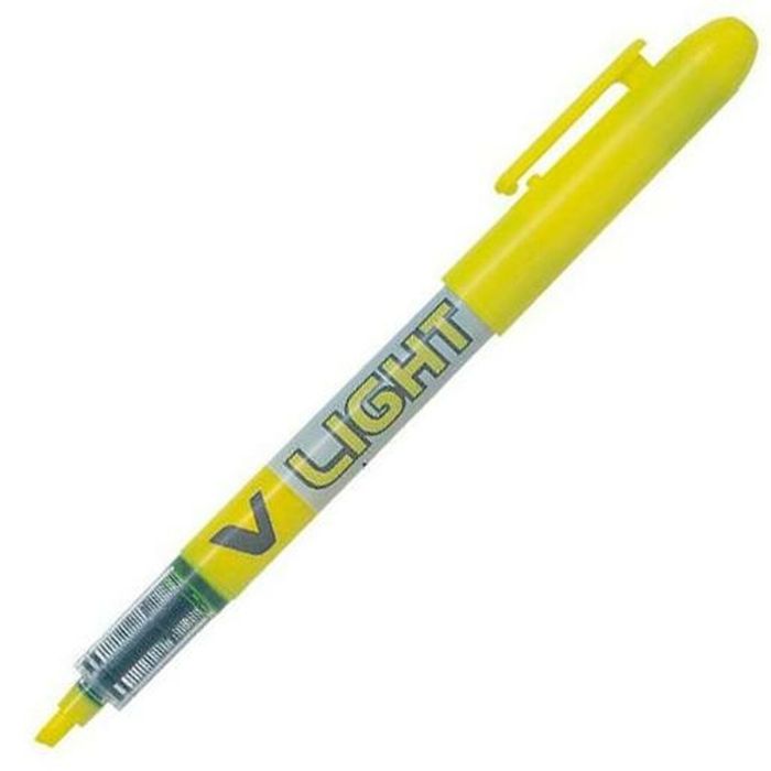 Marcador Fluorescente Pilot V Light Amarillo (12 Unidades) 1