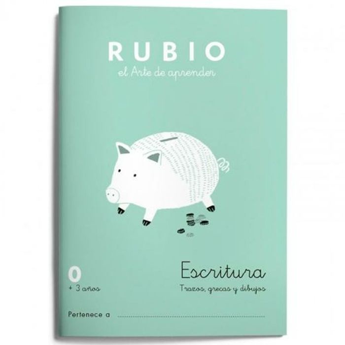 Cuaderno de escritura y caligrafía Rubio Nº0 Español 20 Hojas 10 Unidades 1