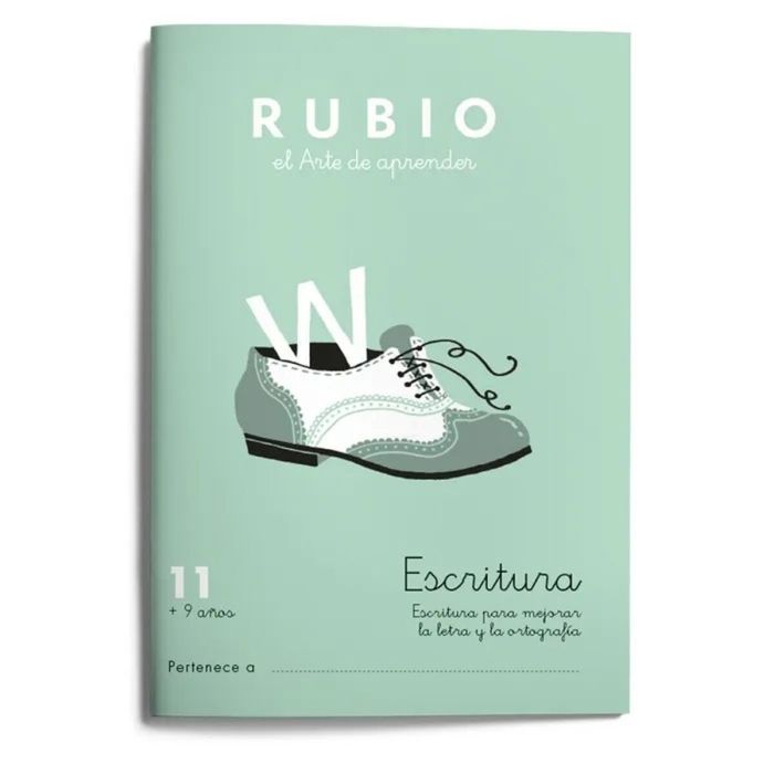 Cuaderno de escritura y caligrafía Rubio Nº11 A5 Español 20 Hojas (10 Unidades) 1