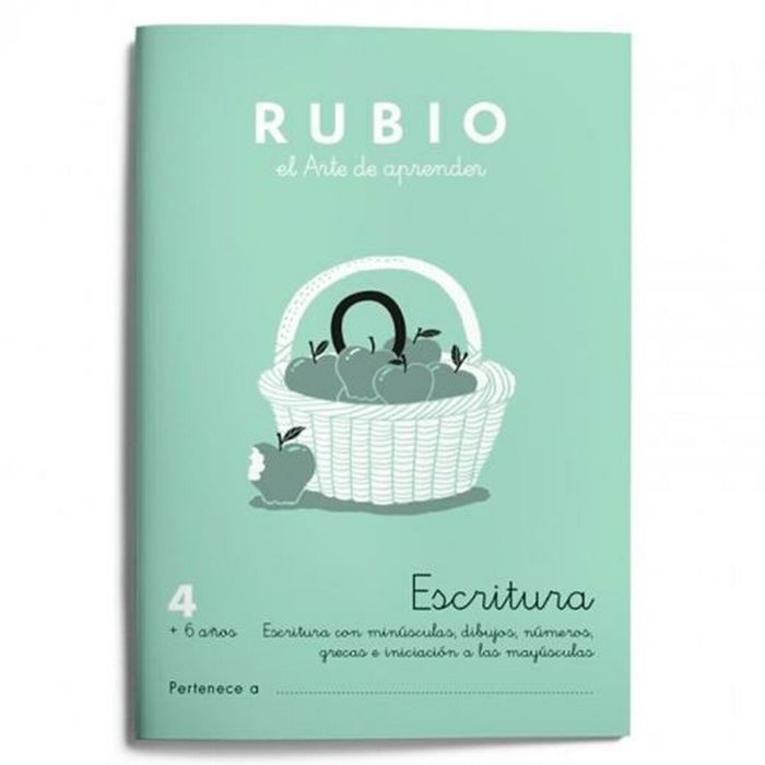 Cuaderno de escritura y caligrafía Rubio Nº 4 A5 Español 20 Hojas (10 Unidades) 1