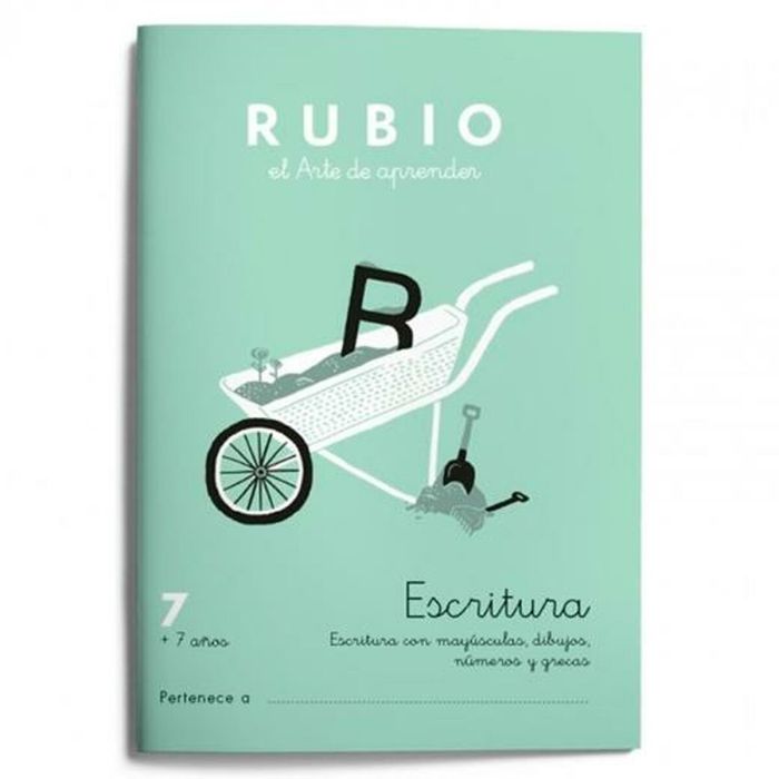 Cuaderno de escritura y caligrafía Rubio Nº07 A5 Español 20 Hojas (10 Unidades) 1